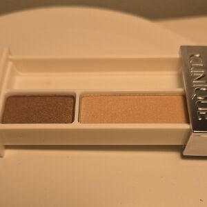 New Clinique Eyeshadow Palette - Rich Brown and Soft Cream - LIKE MINK DUO